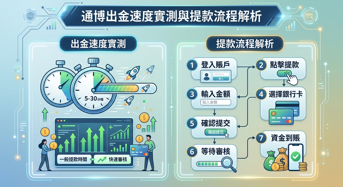 通博出金速度實測與提款流程解析