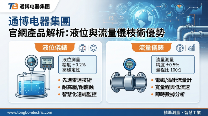 通博电器集團官網產品解析：液位與流量儀錶的核心技術優勢