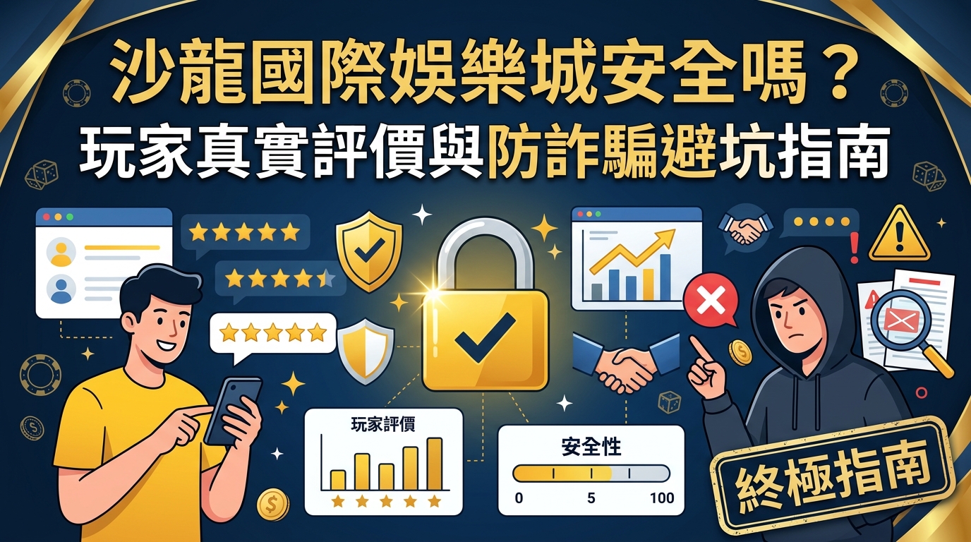 沙龍國際娛樂城安全嗎？玩家真實評價與防詐騙避坑指南