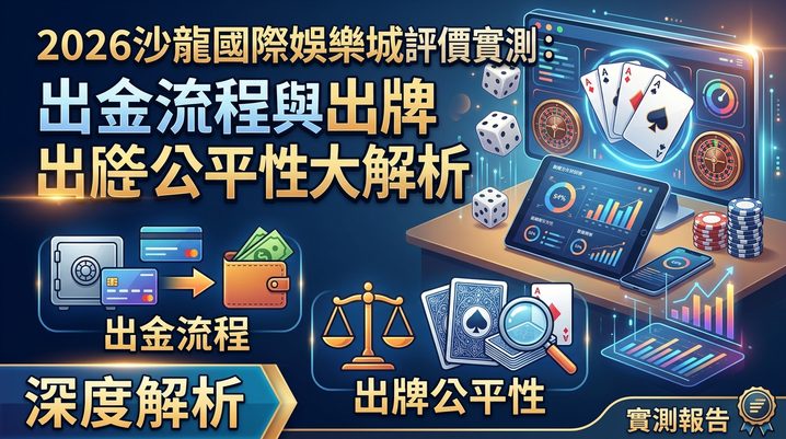 2026沙龍國際娛樂城評價實測：出金流程與出牌公平性大解析
